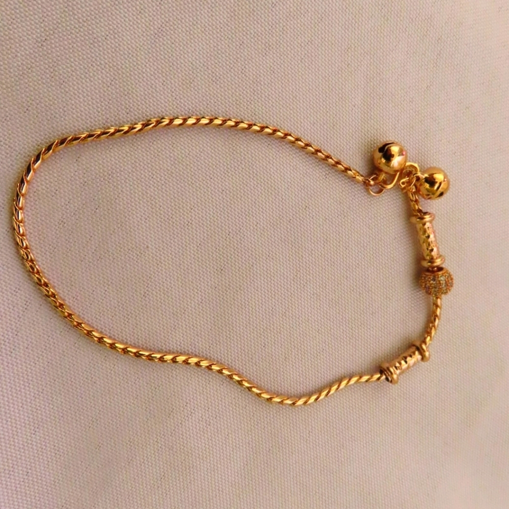 Gold-tone Anklet with Bells - Jingles - NWOT